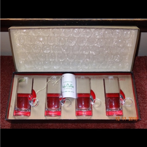 Lenox Dining Vintage Irish Coffee Glasses Set By Lenox Original Box